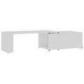 Mesa de Centro 150x50x35 cm Contraplacado Branco