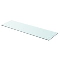 Prateleiras 2 pcs 90x25 cm Vidro Transparente