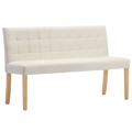 Banco 140 cm Tecido Cor Creme