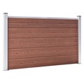 Painel de Vedação para Jardim 526x106 cm Wpc Castanho