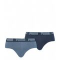 Slips Basic Brief Puma 521030001 006 2 Peças Azul XL