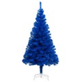 Árvore de Natal Artificial com Suporte 210 cm Pvc Azul