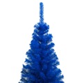 Árvore de Natal Artificial com Suporte 210 cm Pvc Azul