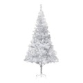 Árvore de Natal Artificial com Suporte 215 cm Pet Prateado