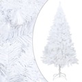 Árvore de Natal Artificial com Ramos Grossos 210 cm Pvc Branco
