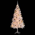 Árvore de Natal Artificial C/ Enfeites e Luzes LED 180cm Branco