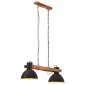 Candeeiro Suspenso Industrial 25 W 109 cm E27 Preto