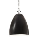 Candeeiro Suspenso Industrial Redondo 25 W 32 cm E27 Preto