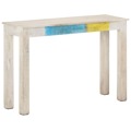 Mesa Consola 115x35x77 cm Madeira de Mangueira áspera Branco