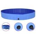 Piscina para Cães Dobrável 200x30 cm Pvc Azul