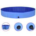 Piscina para Cães Dobrável 300x40 cm Pvc Azul