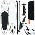 Conjunto Prancha de Paddle Sup Insuflável Preto e Branco