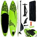 Conjunto Prancha de Paddle Sup Insuflável 366x76x15 cm Verde