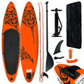 Conjunto Prancha de Paddle Sup Insuflável 305x76x15 cm Laranja