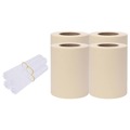 Painéis de Privacidade para Jardim 4 pcs 35x0,19 M Pvc Creme