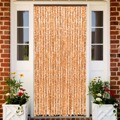 Cortina Anti-insetos 56x185 cm Chenille Ocre e Branco