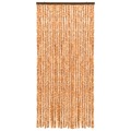 Cortina Anti-insetos 90x220 cm Chenille Ocre e Branco