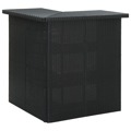 Mesa Bar de Canto 100x50x105 cm Vime Pe Preto