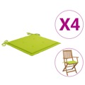 Almofadões P/ Cadeiras Jardim 4 pcs 40x40x4 cm Tecido Verde