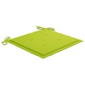 Almofadões Cadeira Jardim 6pcs 40x40x4cm Tecido Verde Brilhante