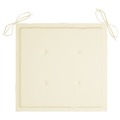 Almofadões P/ Cadeiras de Jardim 6 pcs 50x50x4 cm Tecido Creme