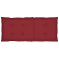 Almofadões P/ Cadeiras Jardim 4 pcs 120x50x4 cm Vermelho Tinto