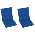 Almofadões para Cadeiras de Jardim 2 pcs 100x50x4 cm Azul Real