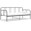 Sofá-cama 90x200 cm Metal Cinzento