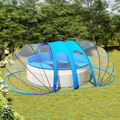 Cúpula de Piscina Oval 620x410x205 cm