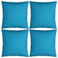 Almofadas Decorativas 4 pcs 50x50 cm Tecido Azul Real