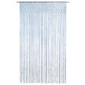 Cortina Macramé 140x240 cm Algodão Azul