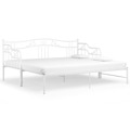 Estrutura Sofá-cama de Puxar 90x200 cm Metal Branco