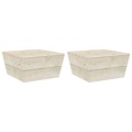 Mesa de Jardim 2 pcs 60x60x30 cm Madeira de Abeto Impregnada