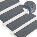 Tapete/carpete para Degraus 15 pcs 65x25 cm Roxo e Azul