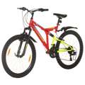 Bicicleta de Montanha 21 Velocidades Roda 26" 49 cm Vermelho