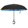 Guarda-chuva C/ Pega em Forma de C 108 cm Preto