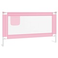 Barra de Segurança P/ Cama Infantil Tecido 150x25 cm Rosa