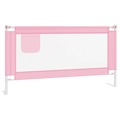 Barra de Segurança P/ Cama Infantil Tecido 160x25 cm Rosa