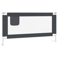 Barra Segurança P/ Cama Infantil Tecido 160x25 cm Cinza-escuro