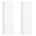 Móveis de Tv 2 pcs 30,5x30x110 cm Contraplacado Branco