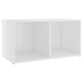 Móvel de Tv 72x35x36,5 cm Contraplacado Branco Brilhante