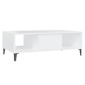 Mesa de Centro 103,5x60x35 cm Contraplacado Branco