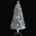 Árvore de Natal Artificial C/ Leds 150 cm Fibra ótica Branco