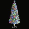 Árvore de Natal Artificial C/ Leds 180 cm Fibra ótica Branco
