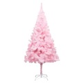 Árvore de Natal Artificial com Suporte 240 cm Pvc Cor-de-rosa