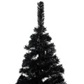 Árvore de Natal Artificial com Suporte 120 cm Pvc Preto
