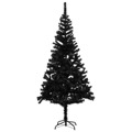 Árvore de Natal Artificial com Suporte 240 cm Pvc Preto