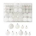 Conjunto de Bolas de Natal 100 pcs Branco