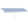 Toldo Automático Independente 600x350 cm Azul e Branco