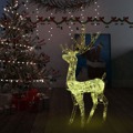 Rena Decorativa de Natal 140 Leds 128 cm Acrílico Branco Quente